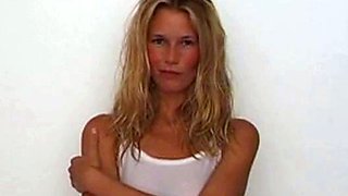 Claudia Schiffer's See-Through Shirt Exposes Her Nipples