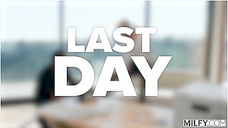 Blonde Boss Babe Tatiana Steele Rides Studs Thick Cock On Last Day