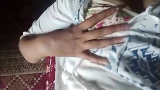 Step Mom Home Alone Boobs Press with Pakistani Actress Rimsha