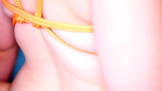 Blonde nylon fetish babe hot and horny
