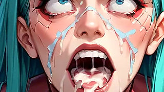 Beachside Double Dildo Milk Squirting Bliss!