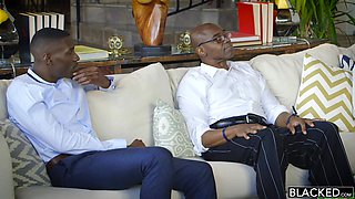 MILF gets 3 BBCs at the same time