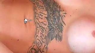 Italian Roommate Takes Massive BBC in Her Tight Wet Pussy Tongue Piercing Slut Squirts Hard