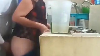 Maid Fucked by Her Boss, My Wife Almost Caught Us