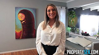 Kayley gunner realtor – strips Big Tits & rails cock for ass cum shots