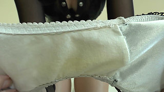 Sniffing Panties and Feet - New Cumshot Game, Lady Victoria Valente