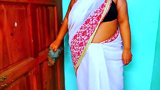 Steamy maid aunty Aria Mia gets taken hard with that immense backside