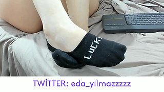 SOCK FETISH- ANKLE SOCK- FEET- FOOT