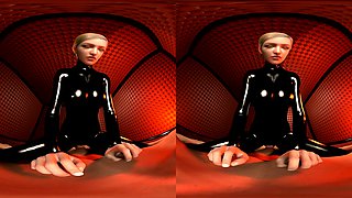 Mistress in Black Latex – POV Cowgirl