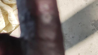 Massage on cock in room