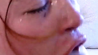 Face Fucked Sluts Covered in Spit Drool Cum