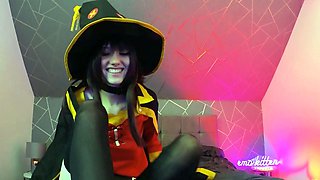 Little Emo Kitten Megumin Gets Slammed After Giving BJ