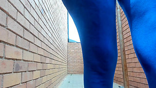 Risky outdoor flashing my big ass