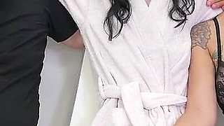 Goth Slave Gets Ass Fucked and Pissed on in the Garbage