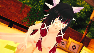 Genshin Impact - Columbina Hardcore Sex Scene with Aether - 3D Hentai Animation