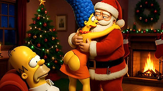 Santa's Secret Visit to Marge: Christmas Butt