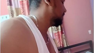 Newly Married Mumbai Couples Hot Romance First Time Sucking His Cock