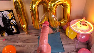Hot Brunette Big Boobs With Glasses Toying Squirting