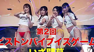 Horny japanese teen oiled and toyed