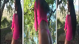 Long Legged Mexican Gets Fucked From Behind While Sucking a Long Hard Cock