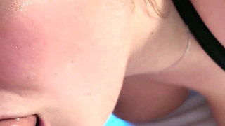 French Teen with Big Natural Tits Get Fucked at the Hotel - Part 1