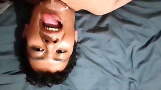 Self-fellatio, I swallow my own cum.