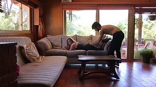 Secretary ass fucked and creampied by boss on business trip