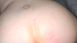 No Lube Needed For Granny Asshole