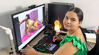 Hot Stepsister Catches Me Watching Porn - Amateur Creampie & Squirting in 4K