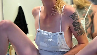 Subscriber's Wish Granted I Wet and Soaked My Overalls