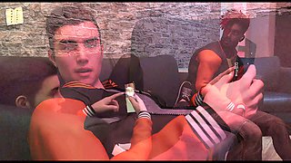 Amateur brunette with a big ass showing off her curves