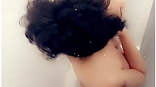 Shower At The Hotel Solo Female Latina Real