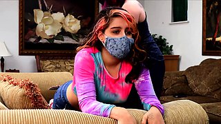 Kinky amateur lesbian spanking party