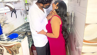 Blindfolded Hot Indian Wife Kitchen Sex with Husband Hardcore Blindfold Fucking Hindi Video