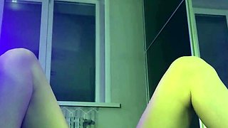 Blonde Tattooed Babe Orgasms Passionately on Webcam