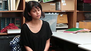 Teen Brunette Babe Penelope Reed Gets Filthily Harassed in Uniform