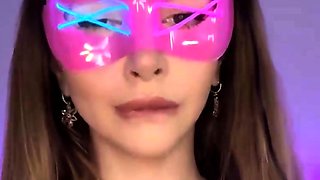 Adrianna Savu jerks with her thick tits and thumbs -