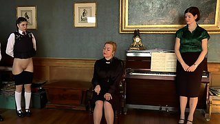 Lingerie fetish British matures rub clit to tease dude