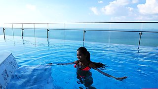 Big ass Thai GF first time anal fucking