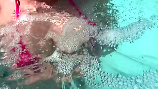Artemisia Love Showing Her Perfect Tits in a Micro Bikini Underwater