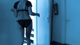 German Domination Blonde Sluts in Cage and Bathroom