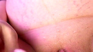 Pregnant Girl on the 9 Month and Glass Dildo Fuck