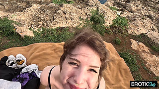 German Teen Fucked Outdoors on Holiday