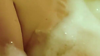 Sudsy Big Booty Baddie Bounces Ass and Pussy in the Bath