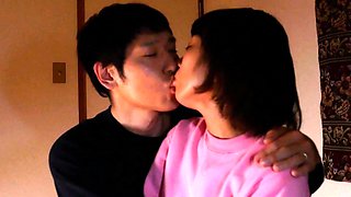 Asian japanese teen with outdoors