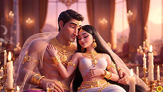 Desi Couple Ki Full Night Hot Romance - Gold Jewelry Wali Sexy Bhabhi Aur Muscular Husband Ka Bedroom Passion