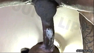 JUICY LIPS-mouth got so sloppy slurping his dick he bust a hard NUT!!!