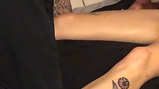 Petite Blonde Gets Tatted Body Oiled up 1 of 3