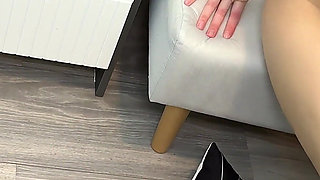 Hot Wife Kitty Fucks Her First Black Guy She Wears Tan Pantyhose