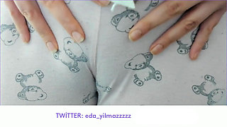 Cameltoe- Masturbate with Pajama- Rubbing Pussy with Pajama